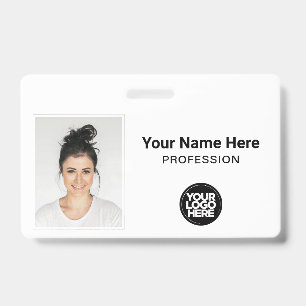 Corporate Employee, Name, Logo, Photo ID Badge