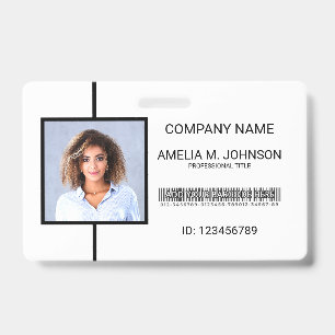 Corporate Employee Photo ID Badge