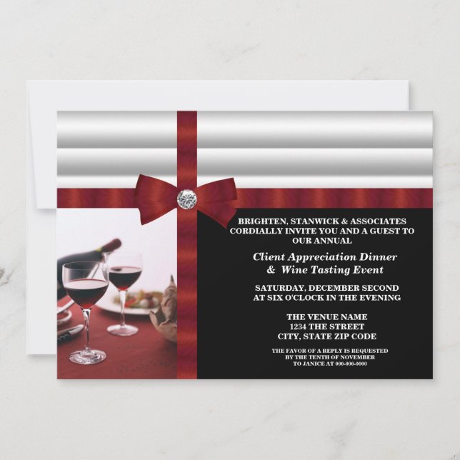 Corporate Event Client Appreciation Invitation (Front)