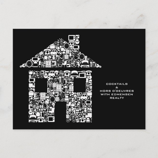 Corporate Event Cocktail Party DIY Invitation Postcard (Front)