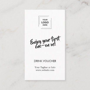 Corporate Event Drink Access Branding Design Business Card