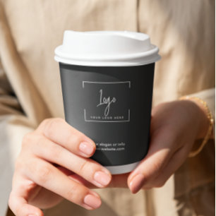 Corporate event Simple Business Company Logo Paper Cups