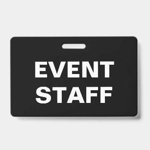 Corporate Event Staff ID Badge