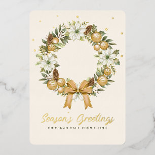 Corporate Foil Holiday Olive Card