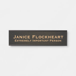 Corporate Funny Black Office Door Sign