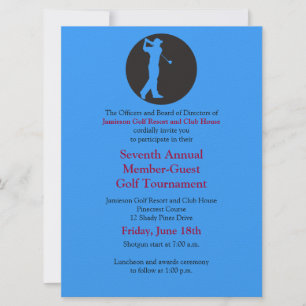 Corporate Golf Tournament Invitation