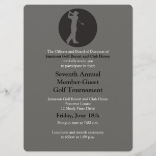 Corporate Golf Tournament Invitation