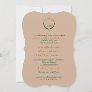 Corporate Golf Tournament Invitation