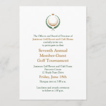 Corporate Golf Tournament Invitation