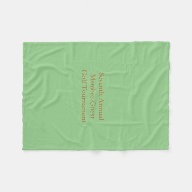 Corporate Golf Tournament Invitation Fleece Blanket (Front (Horizontal))