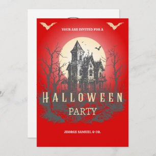 Corporate Halloween Party Invitation   Custom Logo