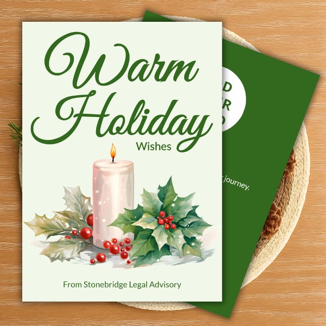 Corporate Holiday Card with Custom Logo (Creator Uploaded)