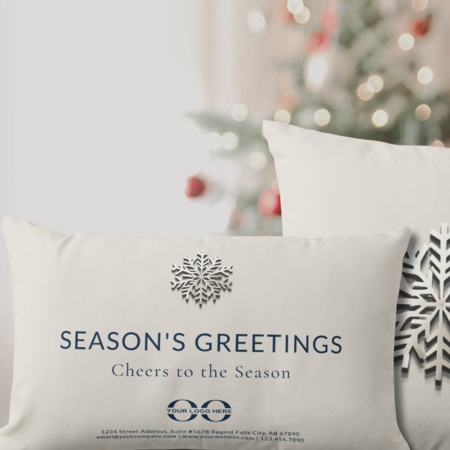 Corporate Holiday Decor Lumbar Cushion (Creator Uploaded)