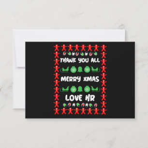 Corporate HR Christmas Gifts  Holiday Card