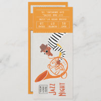 Corporate Jazz Music Night Ticket invitation