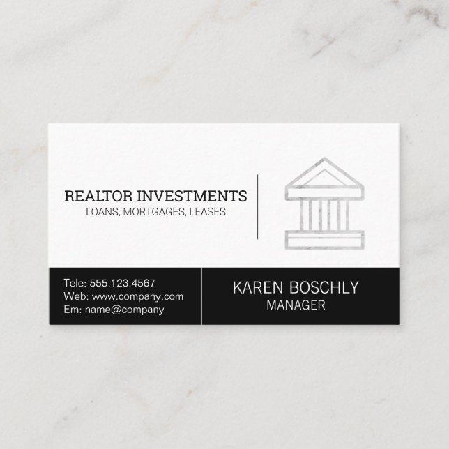 Corporate Lender | Financial Institution Business Card (Front)