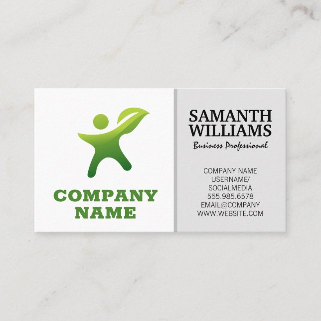 Corporate Logo and Simple Layout Business Card (Front)