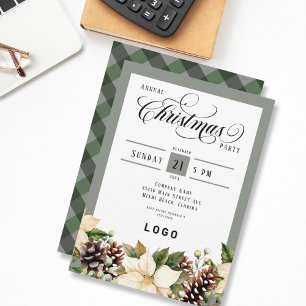 Corporate Logo Christmas Party Invitation