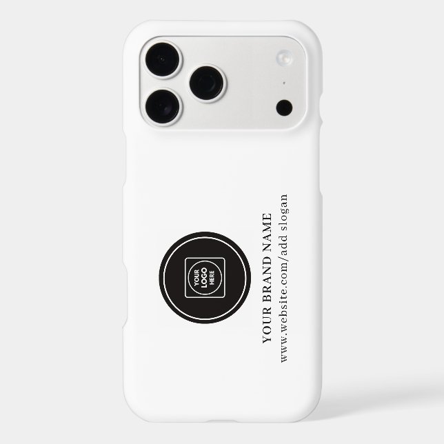 Corporate Logo Custom Promo iphone case (Back)