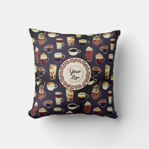 Corporate Logo Staff Lounge Coffee Fall Cushion