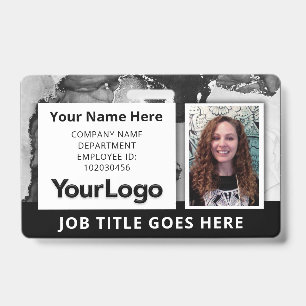 Corporate Photo ID Badge with Name