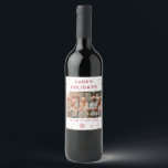 Corporate Photo Modern Christmas Holiday Script Wine Label<br><div class="desc">Corporate Photo Modern Christmas Holiday Script Wine & sparkling wine Labels features your favourite photo with the text "Happy Holidays" in modern script typography. Perfect for corporate gifts,  company Christmas parties,  employee gifts and corporate holiday celebrations. Personalise your business gift this holiday season. Designed by ©Evco Holidays</div>