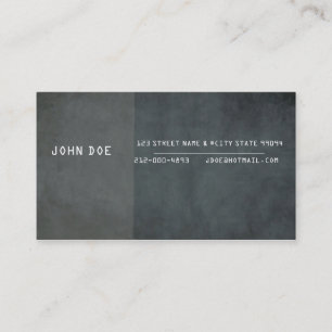 Corporate / Private Business / Self Employed Business Card