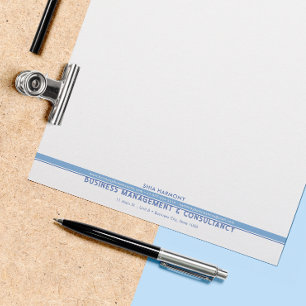 Corporate, Professional Blue Letterhead