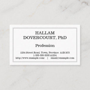 Corporate Professional Profile Card