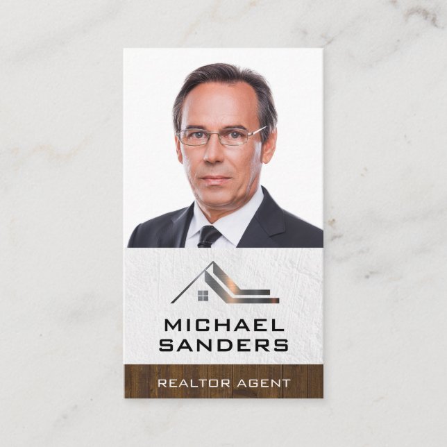 Corporate Real Estate | Business Man with Glasses Card (Front)