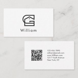 Corporate Real Estate Letter G House Business Card