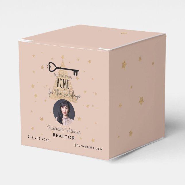 Corporate Real Estate Realtor Holiday Christmas Favour Box (Front Side)