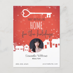Corporate Real Estate Realtor Holiday Post Card
