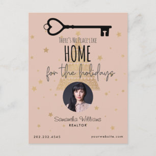 Corporate Real Estate Realtor Holiday Post Card