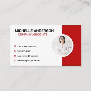 Corporate Red Business Professional Business Card