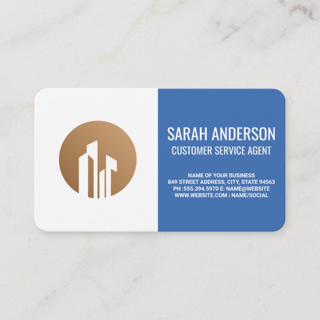 Corporate Service Agent | Call Centre Business Card (Front)