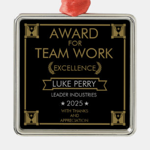 Corporate Staff Award Metal Ornament