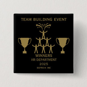 Corporate Staff Team Building Event 15 Cm Square Badge