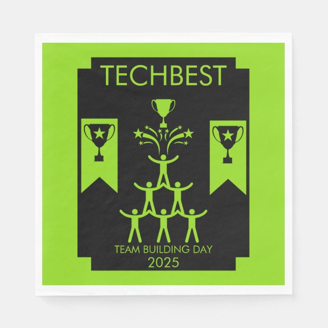 Corporate Staff Team Building Event Napkin (Front)