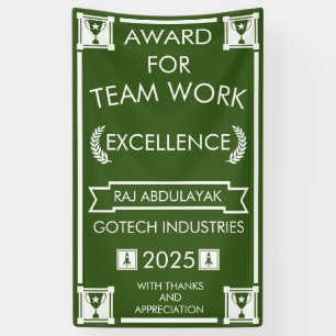 Corporate Staff Team Work Award Banner
