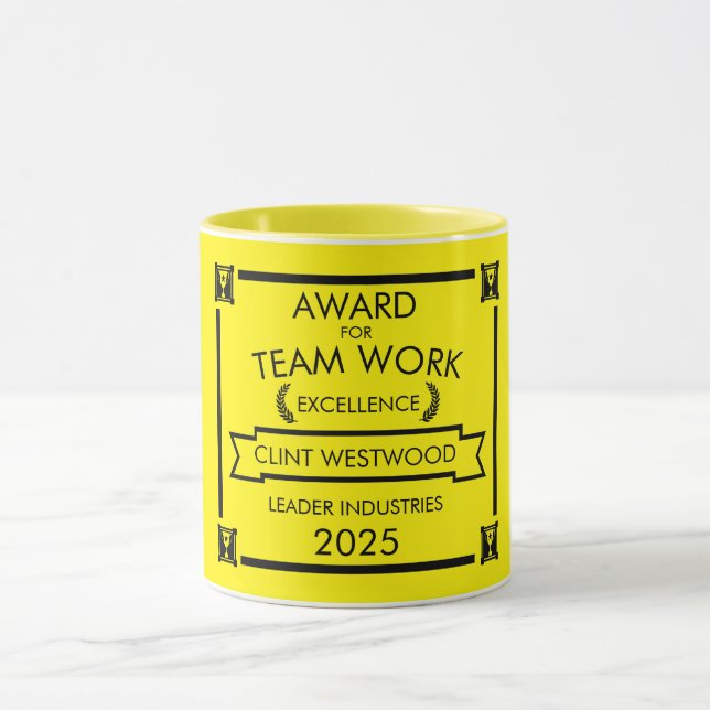 Corporate Staff Team Work Award Mug (Center)