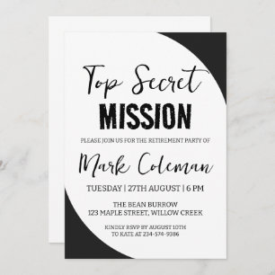 corporate surprise retirement party invitations