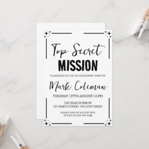 corporate surprise retirement party invitations