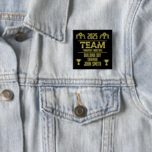 Corporate Team Building Day 15 Cm Square Badge