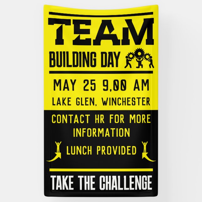Corporate Team Building Day Banner (Vertical)