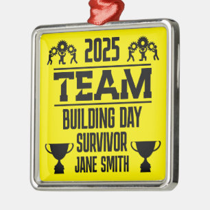 Corporate Team Building Day Metal Ornament