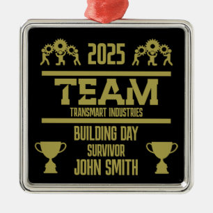 Corporate Team Building Day Metal Ornament