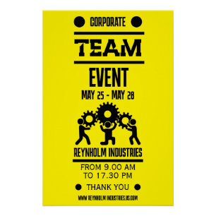 Corporate Team Building Day Poster