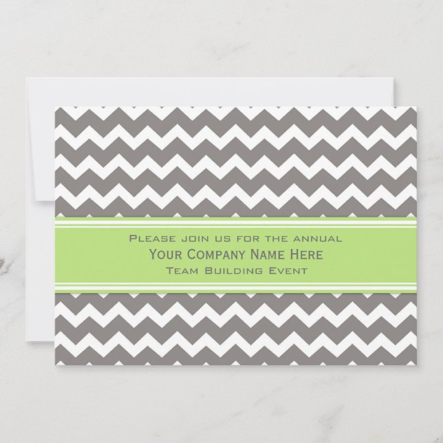 Corporate Team Building Event Invitation Grey (Front)