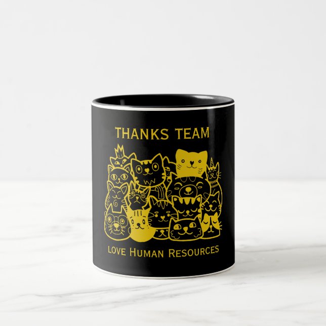 Corporate Team Thanks Two-Tone Coffee Mug (Center)